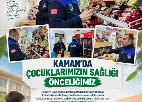 Kaman Belediyesi’nden Okul Kantinlerine Yönelik Denetim