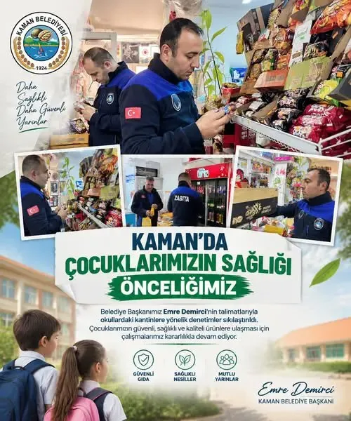 Kaman Belediyesi’nden Okul Kantinlerine Yönelik Denetim