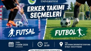 Üniversite Erkek Futbol ve Futsal (Salon Futbolu) Takım Seçmeleri